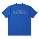 Men T Shirt Vintage Smiley Printed Short Sleeve T-shirt