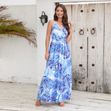 Women Date Dress Summer Bohemian Strap Dress
