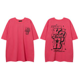 Men T Shirt Summer Heart Graffiti Half Sleeve T-shirt