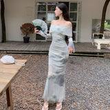 Women Dresses Elegant Slim-Fit Hip Skirt