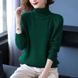 Women Knitwear Autumn and Winter Turtleneck Knitwear Loose Sweater
