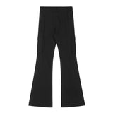 Women Pants Multi-Pocket Workwear Bell-Bottom Pants Women's Trousers