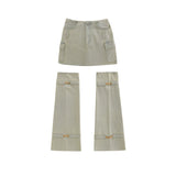 Women Skirt Denim Skirt A- Line Skirt Summer Washed and Worn Skirt