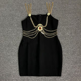 Women's Evening Dress Sexy Suspenders Slim Fit Bandage Dress Dress Dress