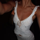 Women Tops Spring Sexy Vest Casual Lace Vest Top