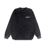 Amiri Long-Sleeve Shirt Creative Pattern Vintage Long Sleeve T-shirt