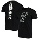 NBA T-Shirts Outdoor Sports T-Shirt Men's NBA Spurs Basketball Jacket Short Sleeve
