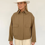 Women Trench Coat Retro Lapels Coat Autumn and Winter Leisure Loose