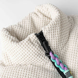 Unisex Winter Cotton Coat Embroidered Logo Stand-up Collar Cotton-Padded Clothes Vintage Loose Cargo Cotton-Padded Jacket