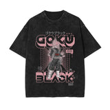Printed washed old short-sleeved t-shirt