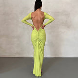 Women Dresses Sexy Backless Slim Fit Dress