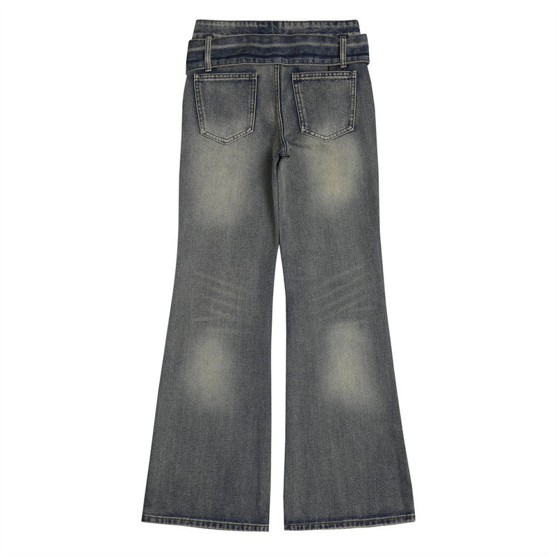 Women Pants Flared Jeans Women's Casual Loose Wide-Leg Pants
