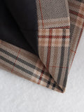 Women's Suits Loose Plaid Coat Women's Short Suit Overcoat