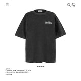 American vintage street T-shirt pure cotton retro men's and women's summer loose