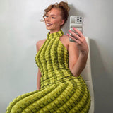 Women Dresses Spring Slim-Fitting Backless Sleeveless Dress