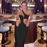 Women Dresses Summer Sexy Cutout Backless Slim Fit Sheath Dress (Bla0420)