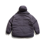 Unisex Winter Cotton Coat Three-Dimensional Pocket Decorative Hooded down Jacket