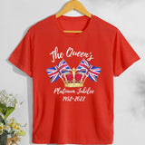 Inspired by Queen's Platinum Jubilee 2022 Elizabeth 70 Years T-shirt T-shirt Short Sleeve Men and Women
