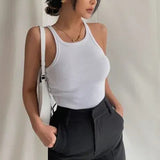 Women Jumpsuit U-Collar Jumpsuit Knitted