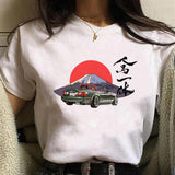 Miata Graphic Print Women T Shirt Summer Casual Short Sleeves
