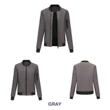Women's Trench Coat Spring and Autumn Thin Flight Jacket Women's Casual Long Sleeve Coat Women's Loose Lapel Baseball Uniform