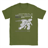 2024Metal Gear Solid Rex Manual T-Shirts Men Funny