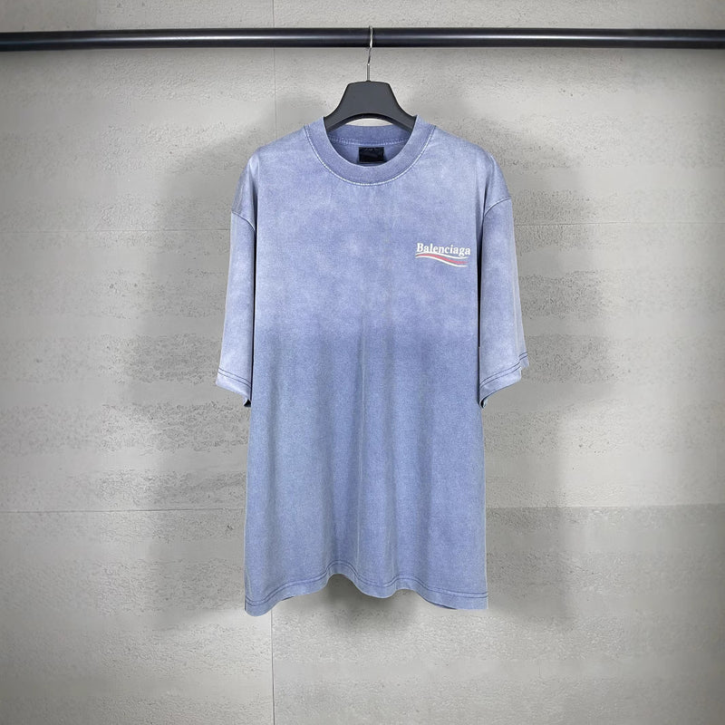 Men T-shirts printing washing water make old short-sleeved T-shirts washing water