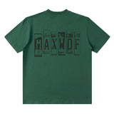 Men T Shirt Vintage Letter Print Short-Sleeve T-shirt Oversize for Men and Women
