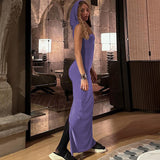 Women Dresses Summer Back Slit Sleeveless Dress