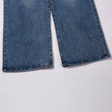 Women Pants Washed Straight Jeans Trousers