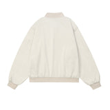 Women Jacket Mechanical Style Zipper Decorations Jacket Stand Collar Solid Color Coat