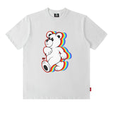 Men T Shirt Bear Fun Printing Couple Short Sleeve T-shirt