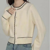 Women Knitwear Autumn round Neck Sweaters Cardigan