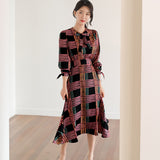 Women Maxi Dress Bow Dress