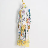 Women Dresses Spring Dress Single-Breasted Dress (Qymy0409)