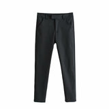 Women Sweatpants Slim-Fitting Straight Pants Suit Pants