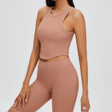 Women Yoga Set Spring/Summer Yoga Wear Slim Fit Running Exercise Workout Outfit