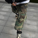 MIJKO Men's Vintage Pants MIJKO Men's Women's Camouflage Casual Overalls