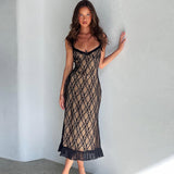 Women Dresses Sexy Lace Bow Suspenders Dress
