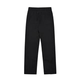 Men Sweatpants Casual Pants Men's Button Slit Loose Simple Straight Trousers