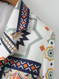 Women Suits Autumn Winter Retro Loose Printed Suit Coat Suit