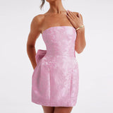 Women Dresses Summer Sexy Bowknot Mini Dress