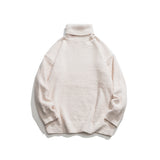 Unisex Sweater Winter Solid Color Turtleneck Sweater