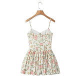 Women Dresses Summer Mini Princess Dress Lace-up Cutout Backless Skirt (Xds0414)