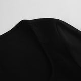 Women Dress Elegant Retro Black Dress Skinny Hip Skirt