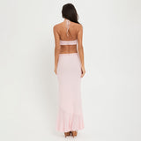 Women Dresses Summer Sexy Camisole Flowers Skirt Suit