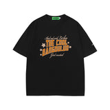 Men T Shirt Vintage Angel Print Short Sleeve T-shirt