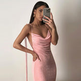 Women Dresses Winter Sexy Backless Slim Fit Lace-up Dress
