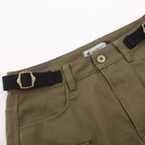 Women Skirt Multi-Pocket Workwear Skirt