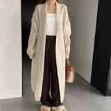 Women Cardigan Sweater Autumn Sweater Jacket Long-Sleeved Loose W2371